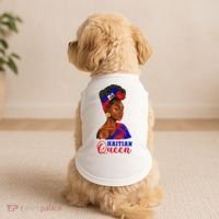 Haitian Queen Black Woman Haiti Independence Day Doggie Tank thumb 2