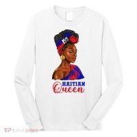 Haitian Queen Black Woman Haiti Independence Day Long Sleeve Shirt thumb 0