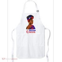 Haitian Queen Black Woman Haiti Independence Day Apron thumb 0