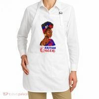 Haitian Queen Black Woman Haiti Independence Day Apron thumb 2