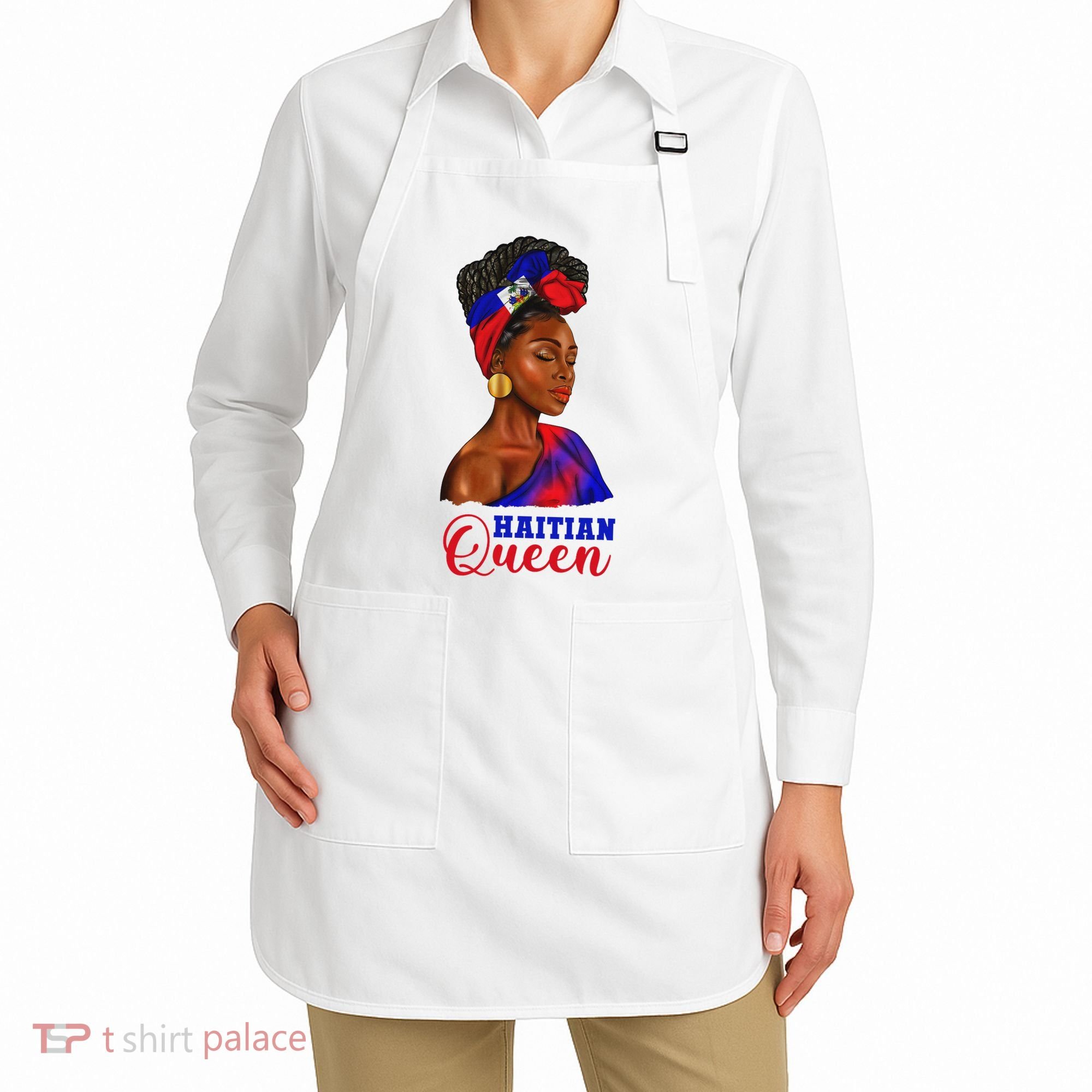 Haitian Queen Black Woman Haiti Independence Day Apron