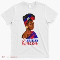 Haitian Queen Black Woman Haiti Independence Day T-Shirt thumb 0