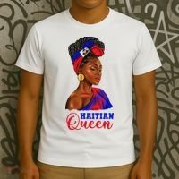 Haitian Queen Black Woman Haiti Independence Day T-Shirt thumb 3