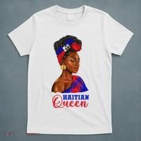 Haitian Queen Black Woman Haiti Independence Day T-Shirt thumb 5