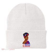 Haitian Queen Black Woman Haiti Independence Day Beanie thumb 0