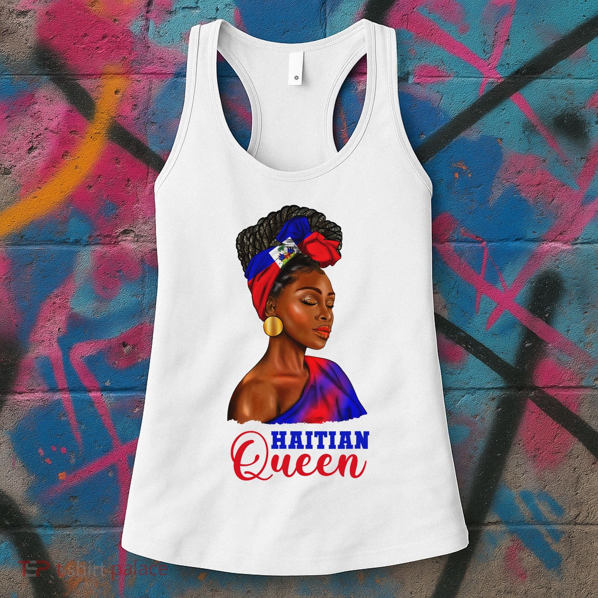 Haitian Queen Black Woman Haiti Independence Day Women's Tank Top