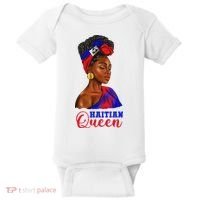 Haitian Queen Black Woman Haiti Independence Day Baby Bodysuit thumb 0