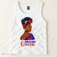 Haitian Queen Black Woman Haiti Independence Day Tank Top thumb 2