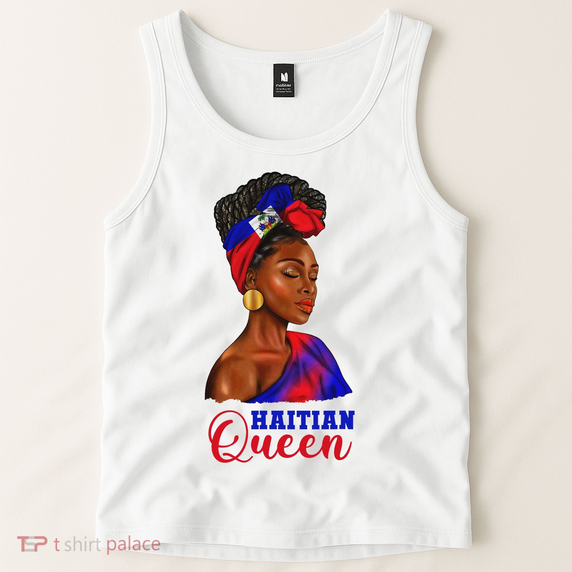 Haitian Queen Black Woman Haiti Independence Day Tank Top