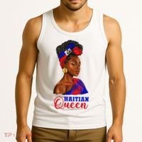 Haitian Queen Black Woman Haiti Independence Day Tank Top thumb 3