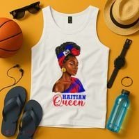 Haitian Queen Black Woman Haiti Independence Day Tank Top thumb 4