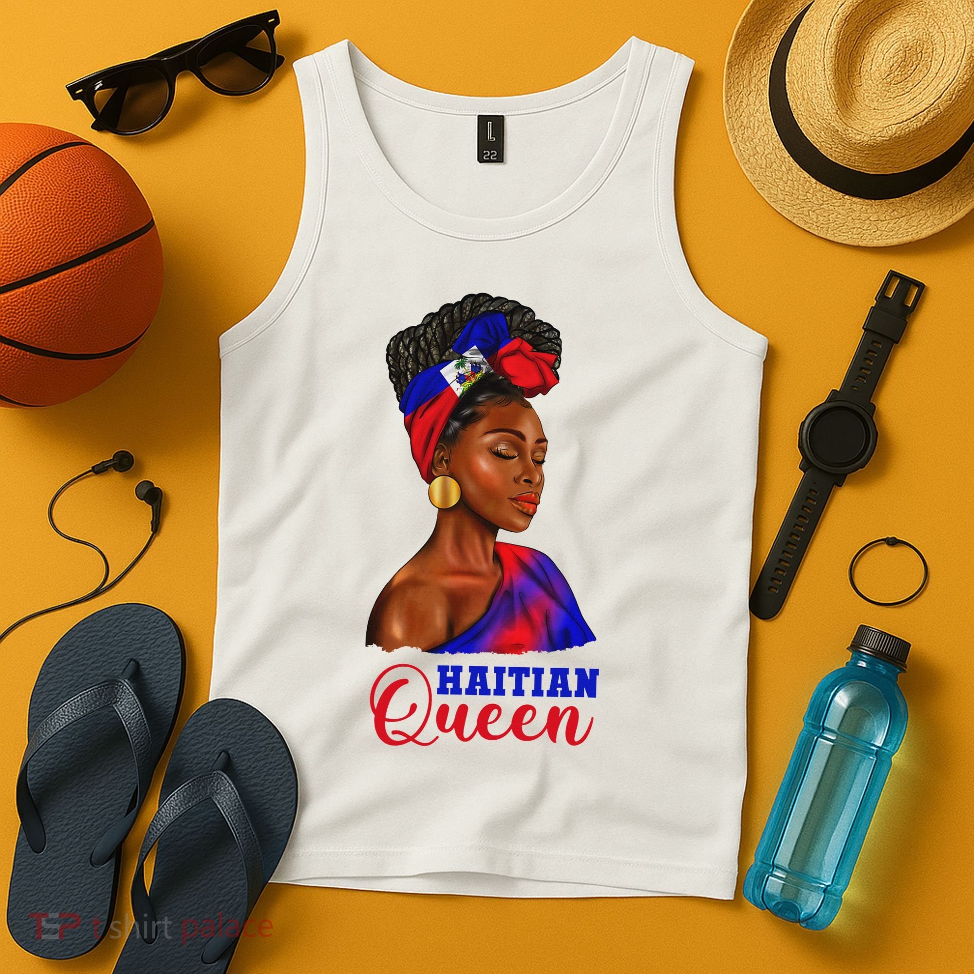 Haitian Queen Black Woman Haiti Independence Day Tank Top