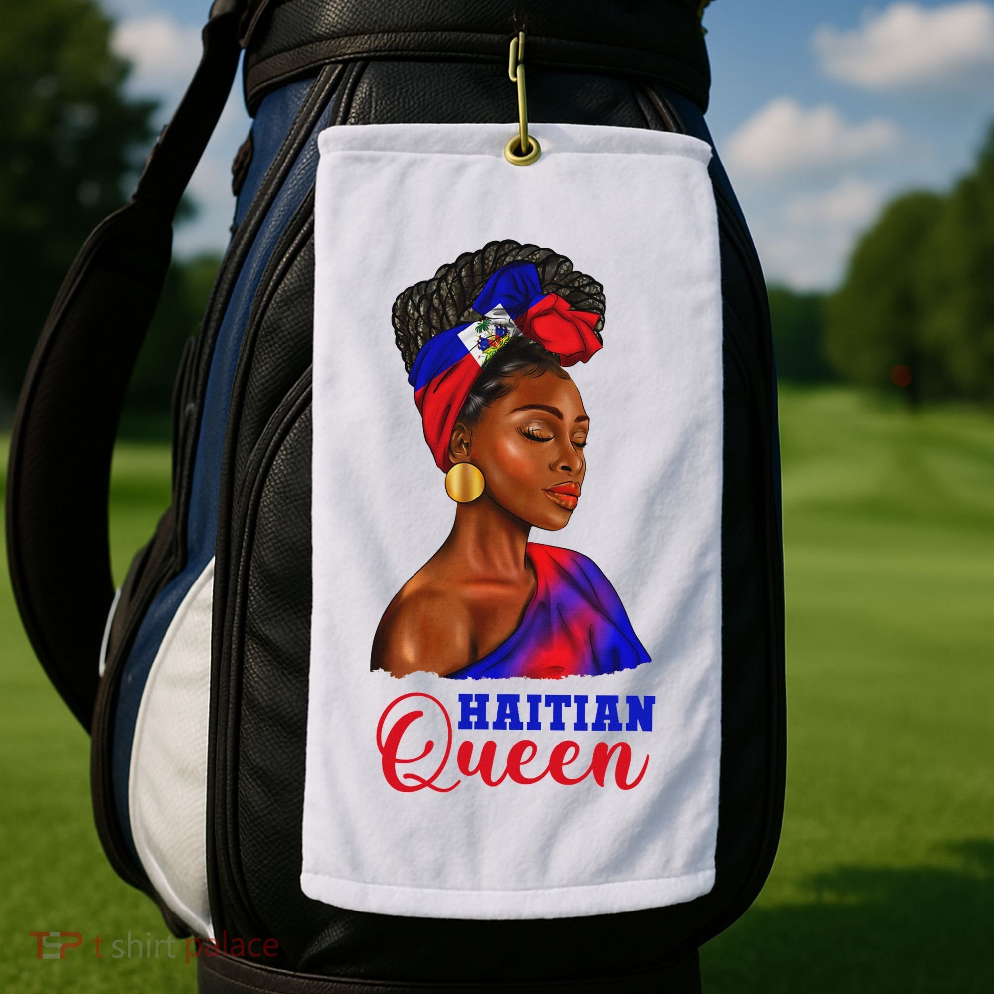 Haitian Queen Black Woman Haiti Independence Day Golf Towel