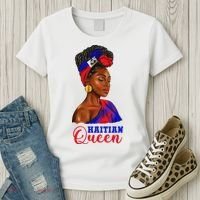 Haitian Queen Black Woman Haiti Independence Day Women's T-Shirt thumb 3