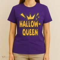 Hallow Queen Halloween Lover T-Shirt thumb 4