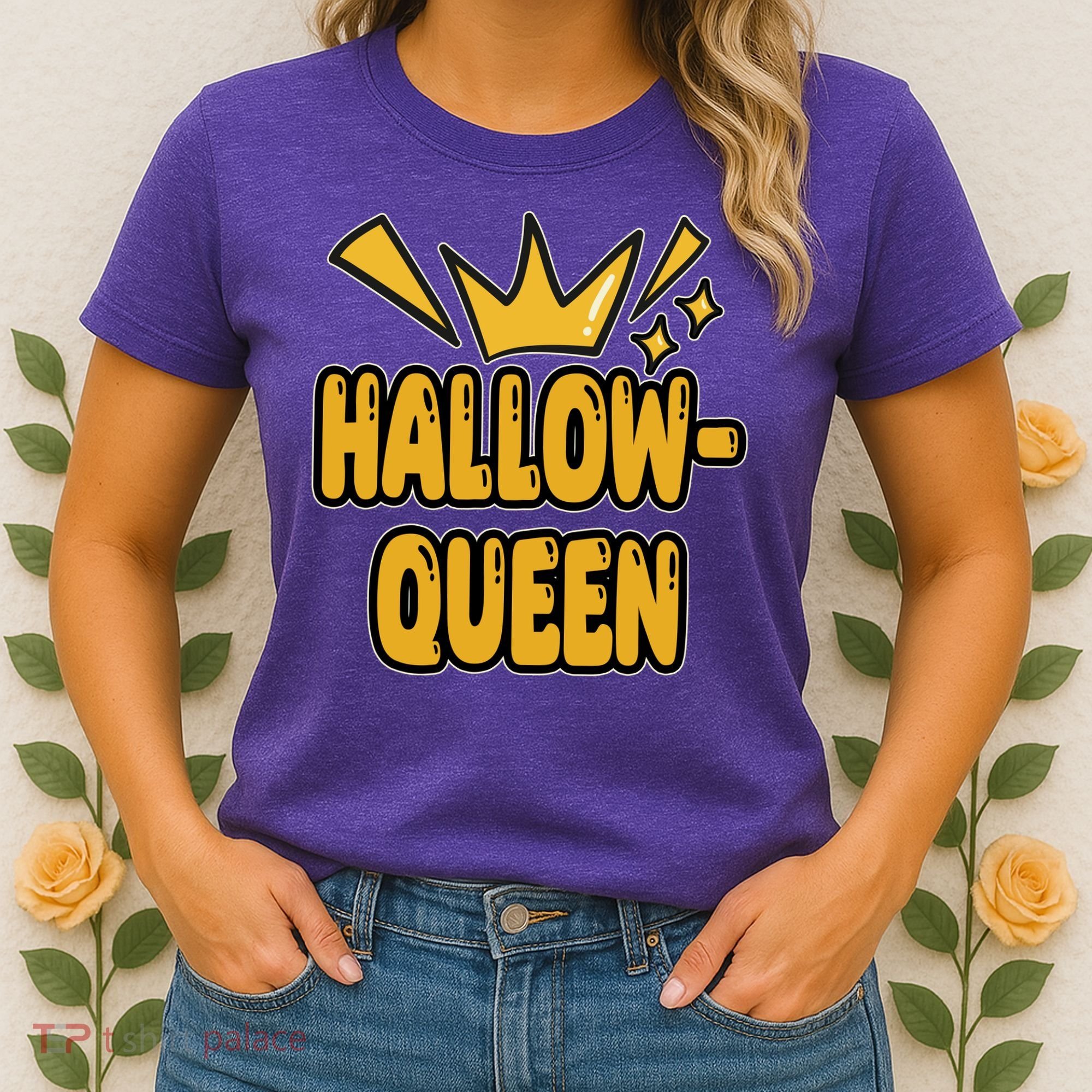 Hallow Queen Halloween Lover Women's T-Shirt