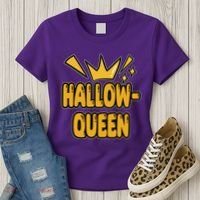 Hallow Queen Halloween Lover Women's T-Shirt thumb 3