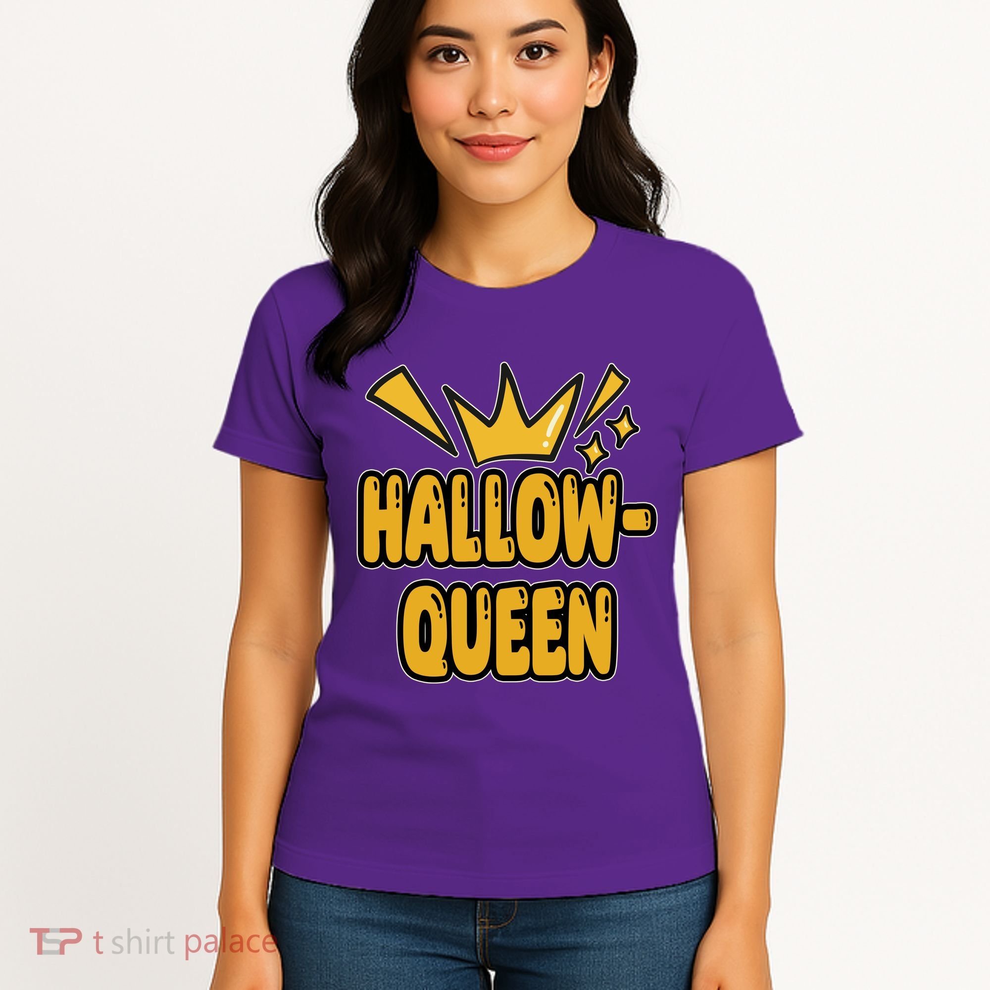 Hallow Queen Halloween Lover Women's T-Shirt