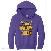 Hallow Queen Halloween Lover Kids Hoodie thumb 0