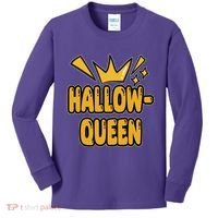 Hallow Queen Halloween Lover Kids Long Sleeve Shirt thumb 0