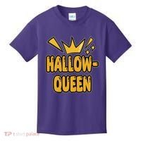 Hallow Queen Halloween Lover Kids T-Shirt thumb 0