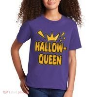 Hallow Queen Halloween Lover Kids T-Shirt thumb 2