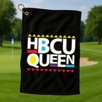 Hbcu Queen Historically Colleges Universities Black History Gift Golf Towel thumb 1