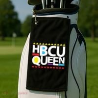 Hbcu Queen Historically Colleges Universities Black History Gift Golf Towel thumb 2
