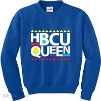 Hbcu Queen Historically Colleges Universities Black History Gift Kids Sweatshirt thumb 0