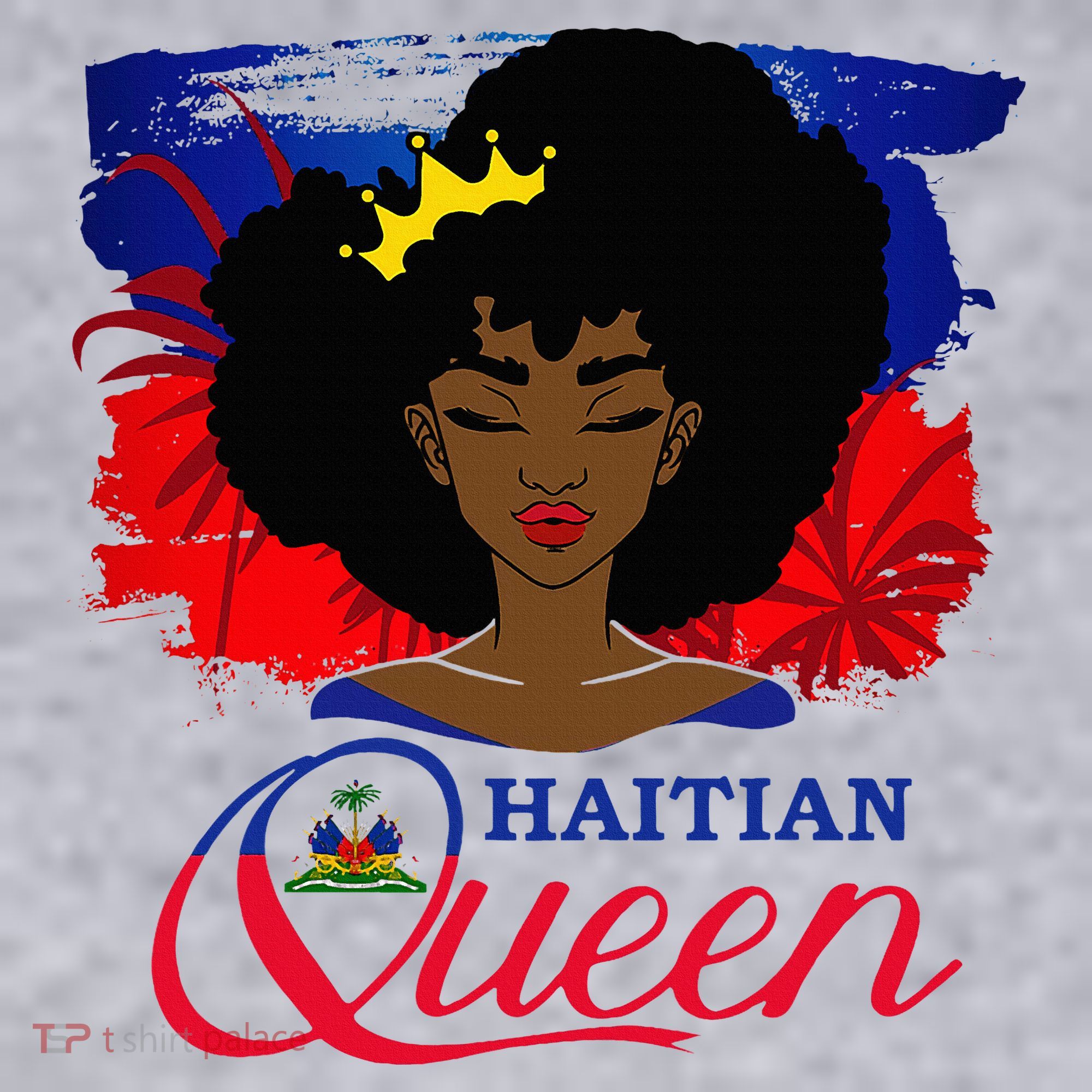 Haitian Queen Haiti Flag Melanin Women's Sweatshirt