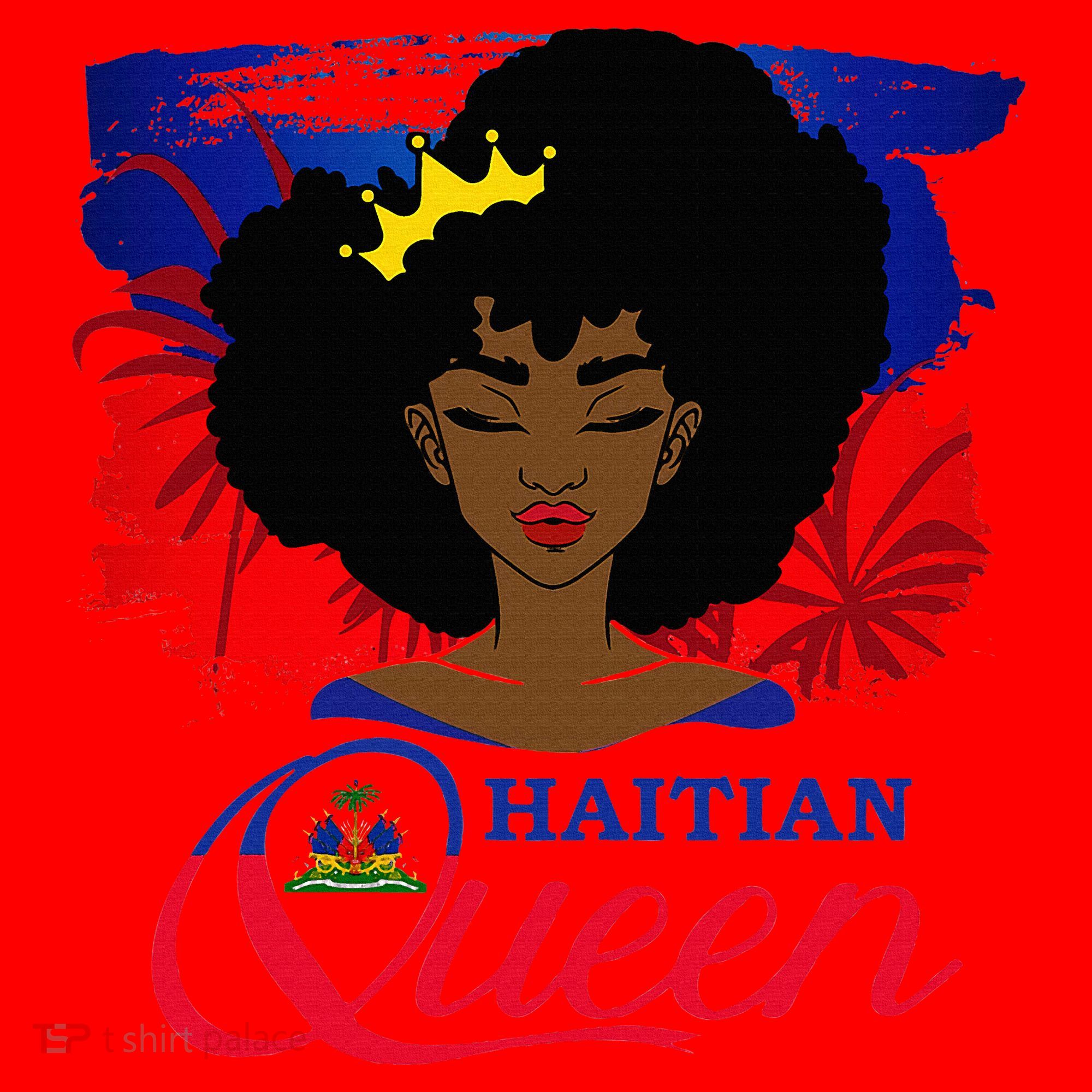 Haitian Queen Haiti Flag Melanin Santa Hat