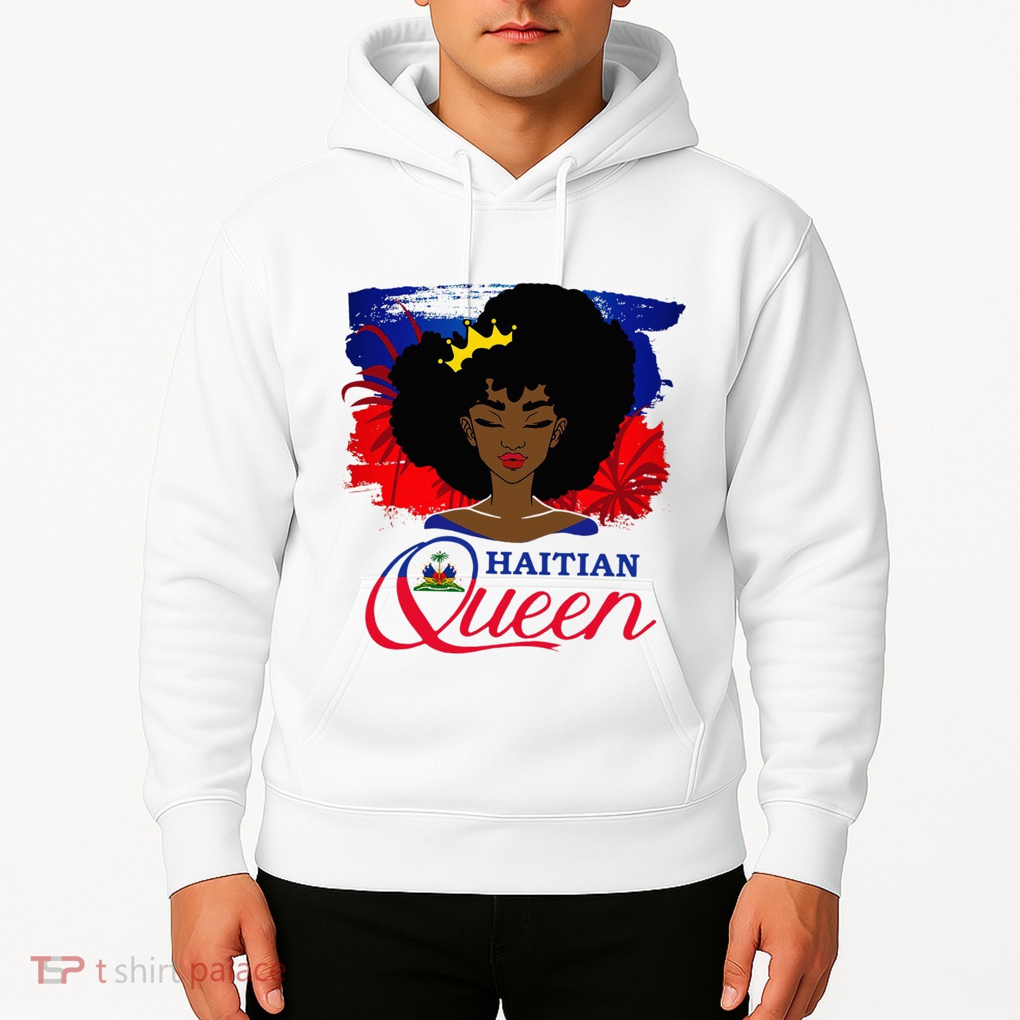 Haitian Queen Haiti Flag Melanin Hoodie
