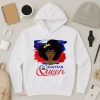 Haitian Queen Haiti Flag Melanin Hoodie thumb 3