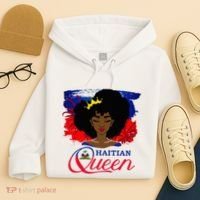 Haitian Queen Haiti Flag Melanin Hoodie thumb 4