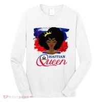 Haitian Queen Haiti Flag Melanin Long Sleeve Shirt thumb 0