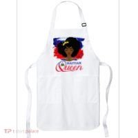 Haitian Queen Haiti Flag Melanin Apron thumb 0