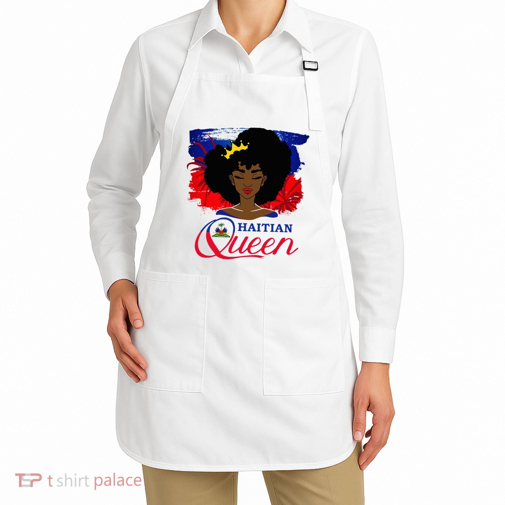 Haitian Queen Haiti Flag Melanin Apron