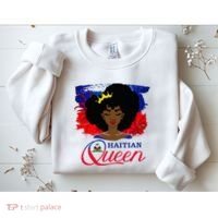 Haitian Queen Haiti Flag Melanin Sweatshirt thumb 2