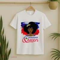 Haitian Queen Haiti Flag Melanin T-Shirt thumb 2
