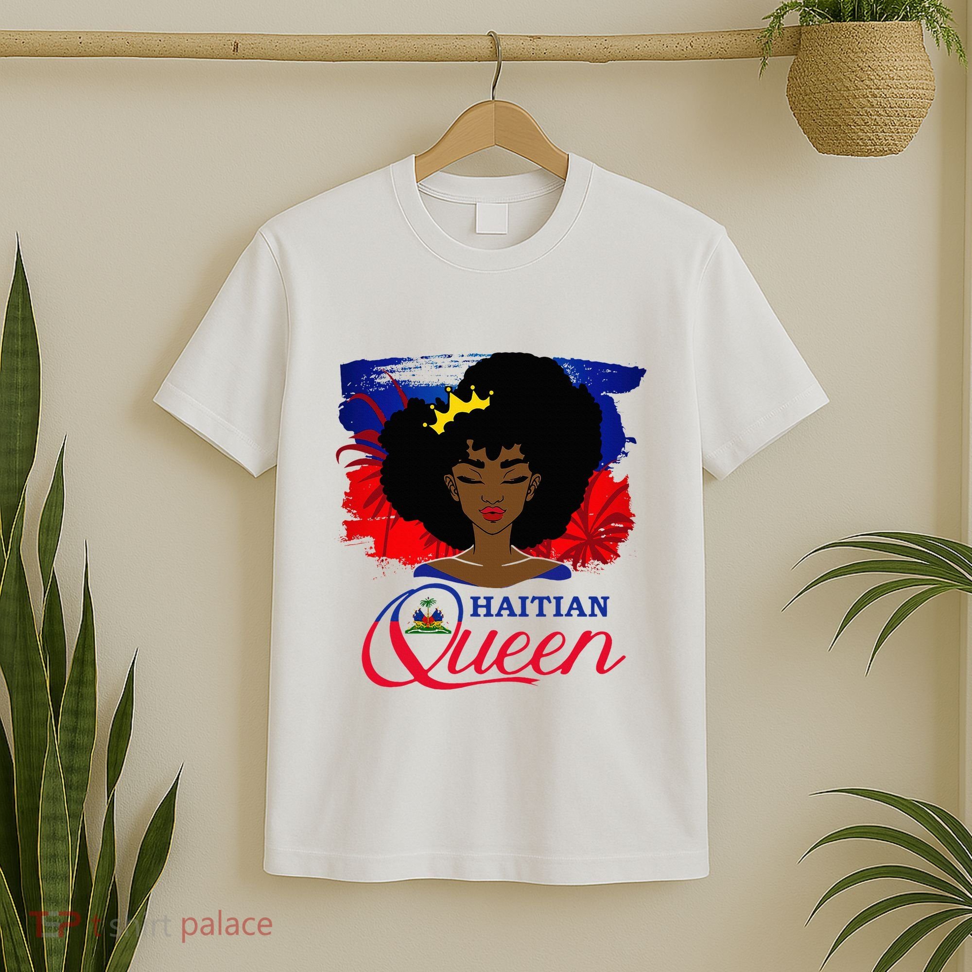 Haitian Queen Haiti Flag Melanin T-Shirt