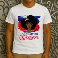 Haitian Queen Haiti Flag Melanin T-Shirt thumb 3