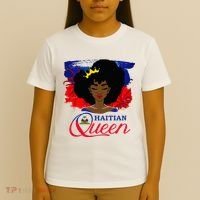 Haitian Queen Haiti Flag Melanin T-Shirt thumb 4