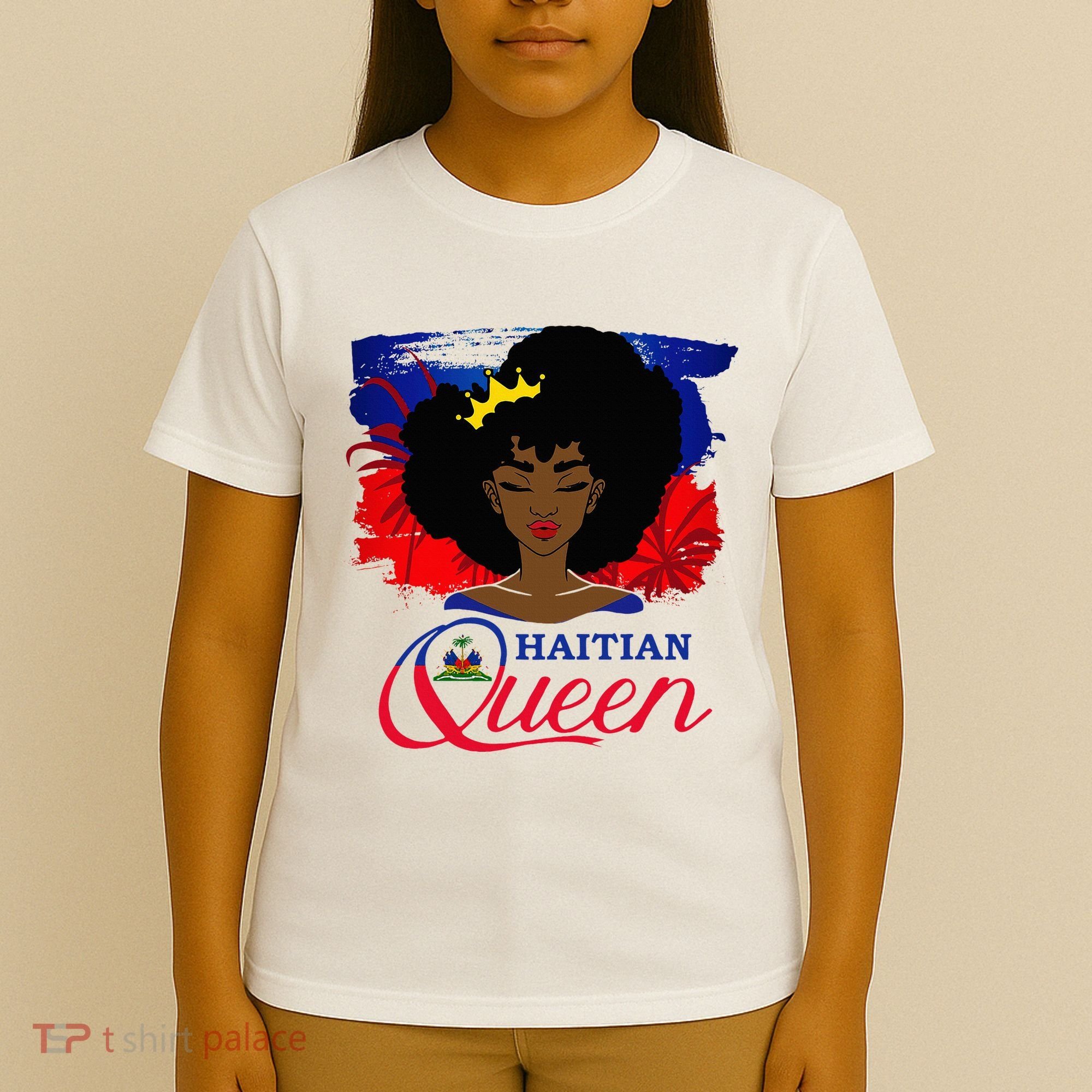 Haitian Queen Haiti Flag Melanin T-Shirt