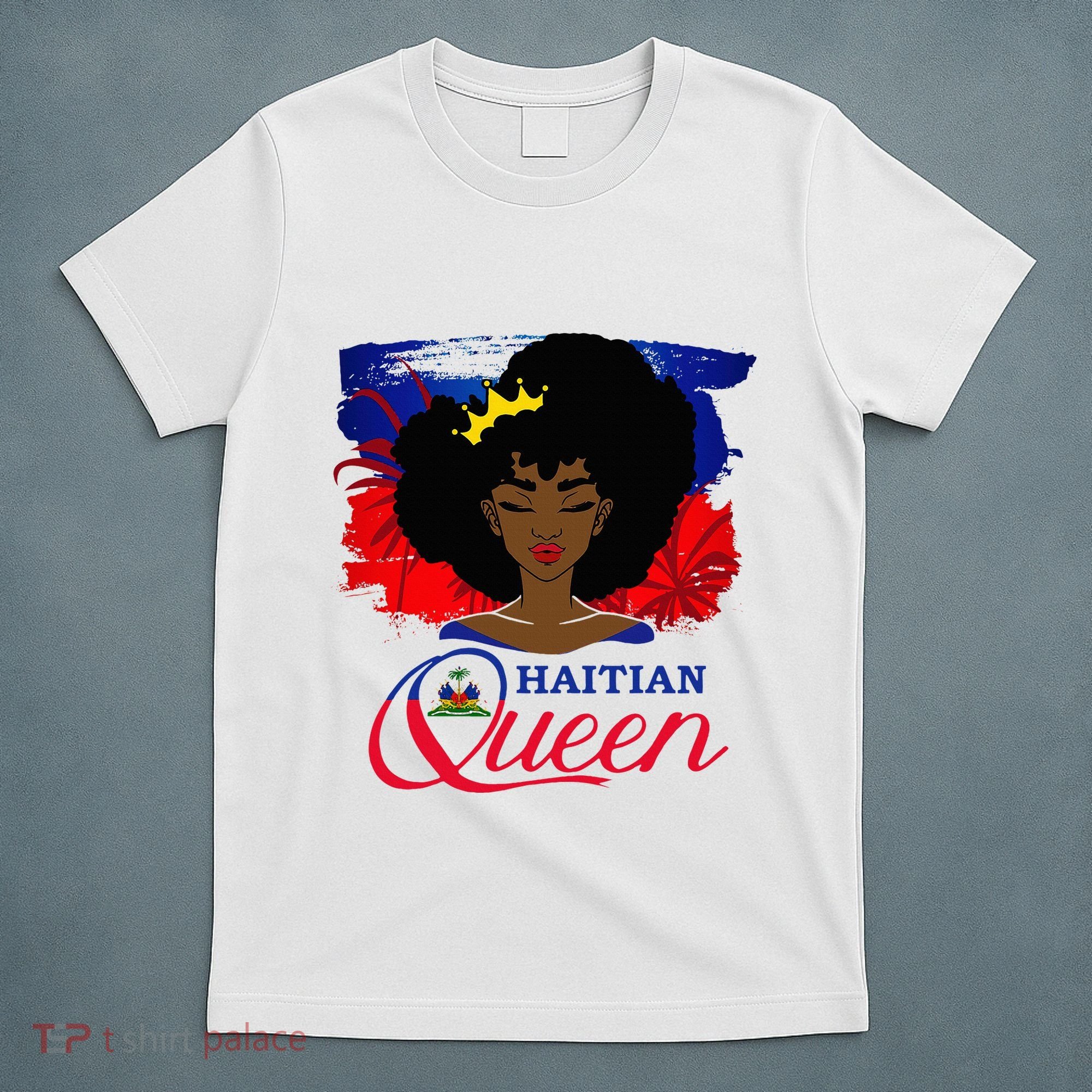 Haitian Queen Haiti Flag Melanin T-Shirt