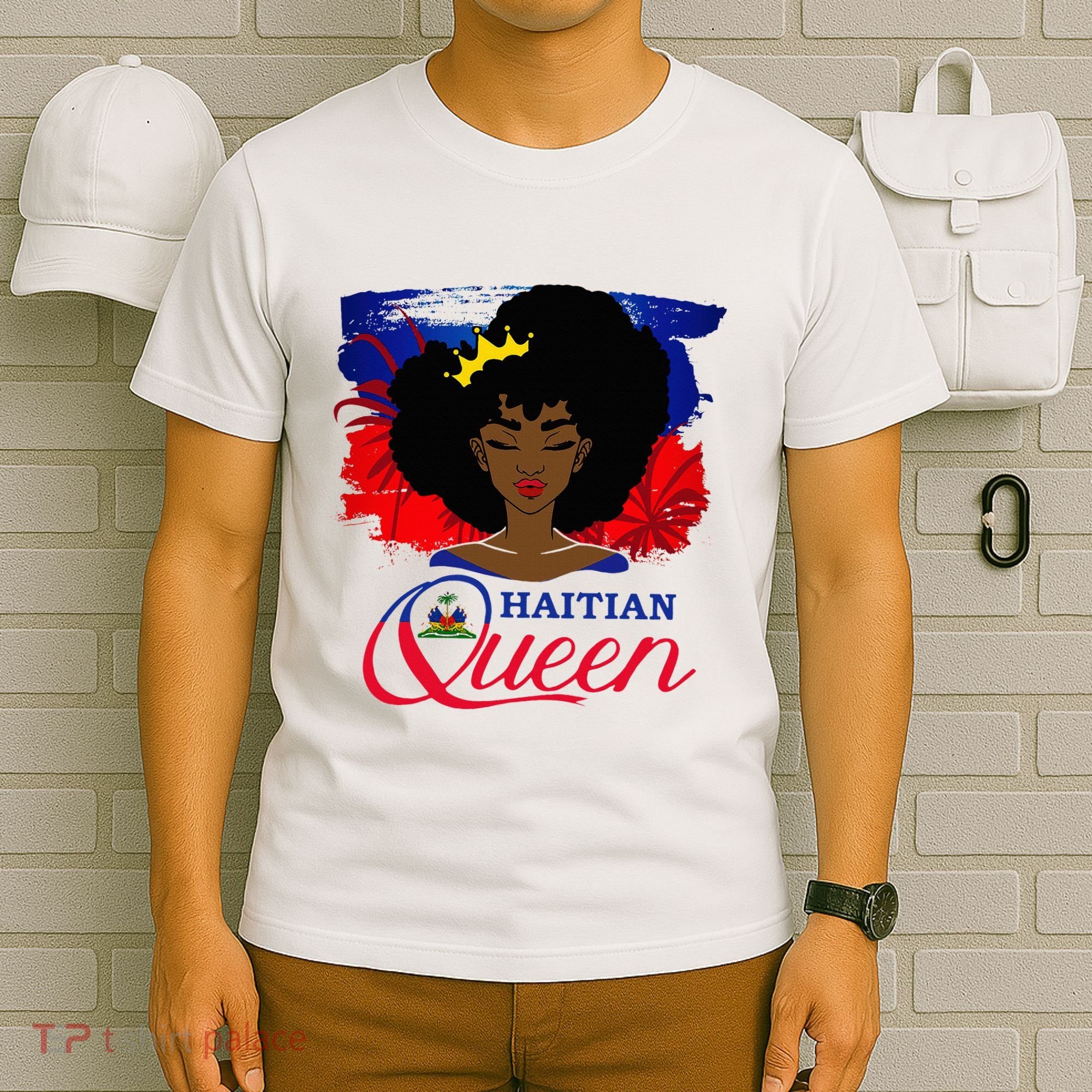 Haitian Queen Haiti Flag Melanin T-Shirt