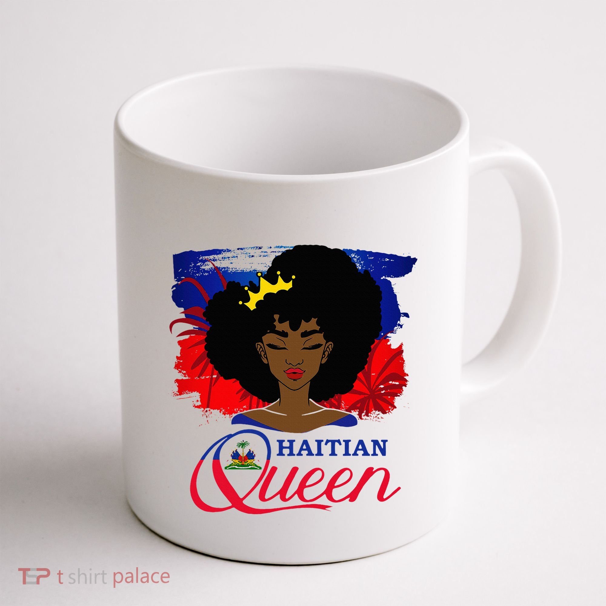 Haitian Queen Haiti Flag Melanin Coffee Mug