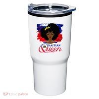 Haitian Queen Haiti Flag Melanin Tumbler thumb 0
