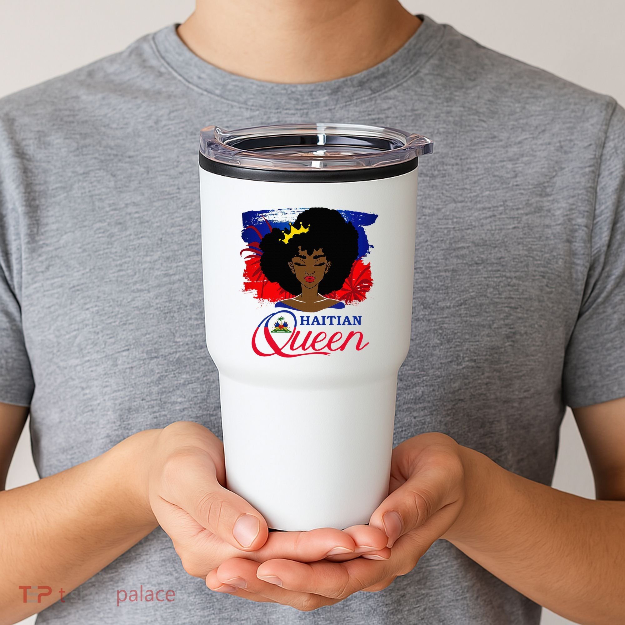 Haitian Queen Haiti Flag Melanin Tumbler