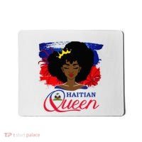 Haitian Queen Haiti Flag Melanin Mousepad thumb 0