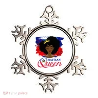 Haitian Queen Haiti Flag Melanin Ornament thumb 0
